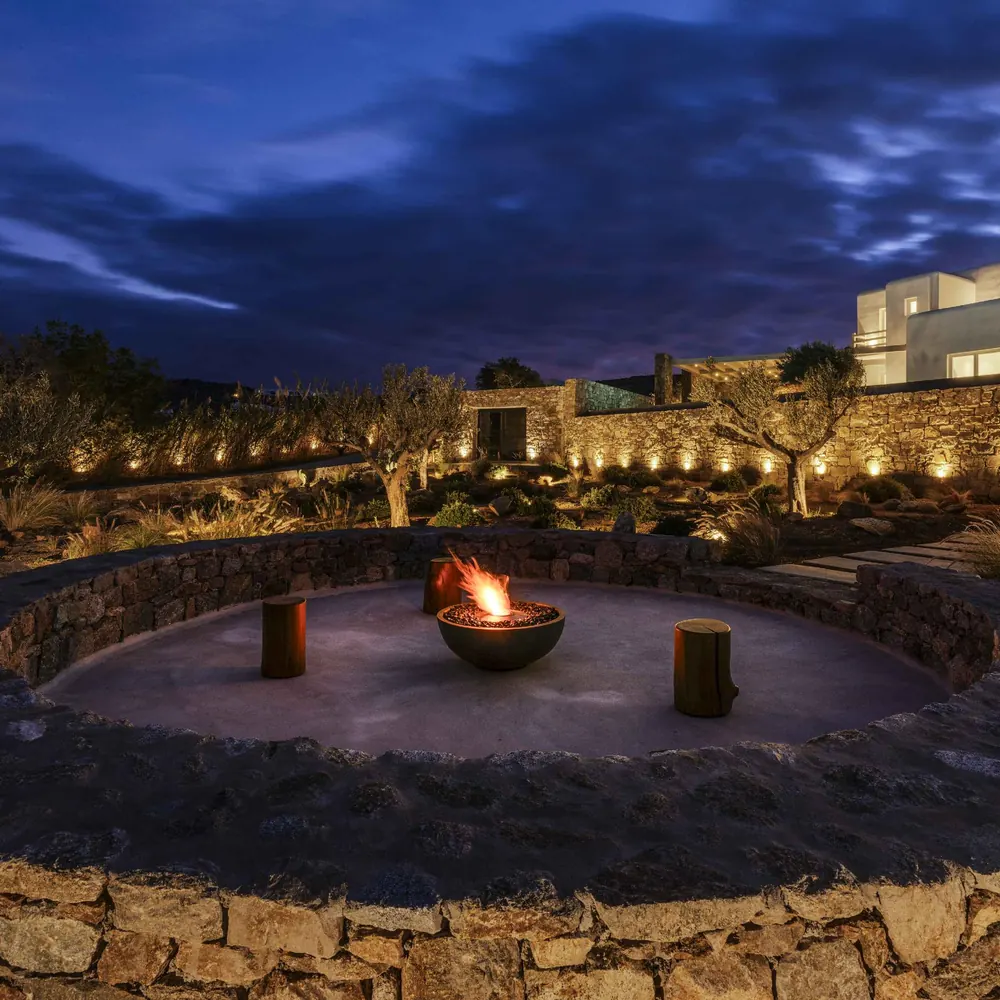 Villa Elia pool seen from above